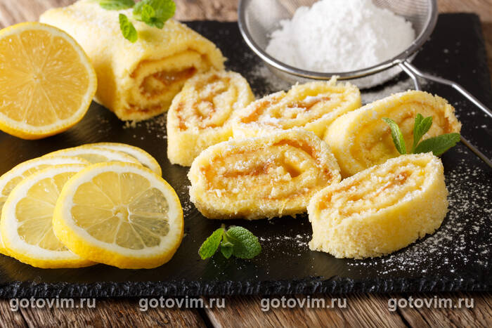 Лимонный рулет Лимонный рулет