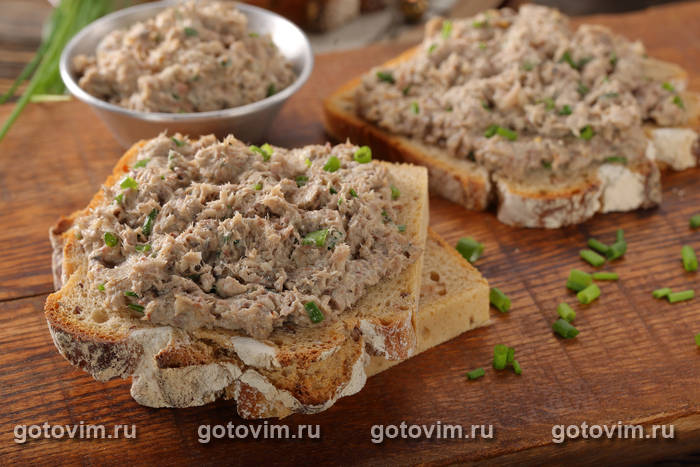 Паштет из тунца с луком Паштет из тунца с луком