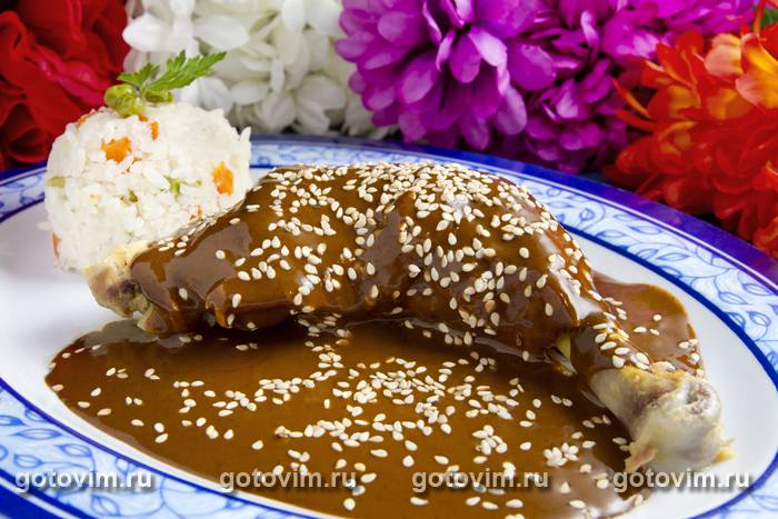 Курица моле поблано Курица моле поблано