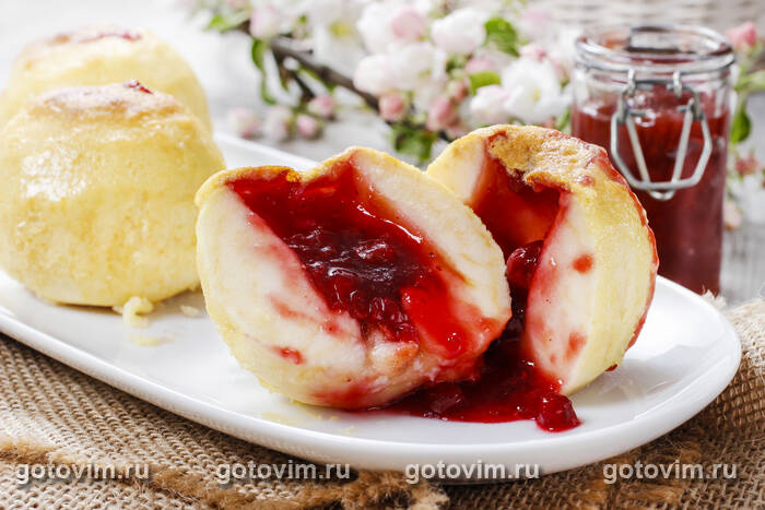 Печеные яблоки с вареньем Печеные яблоки с вареньем