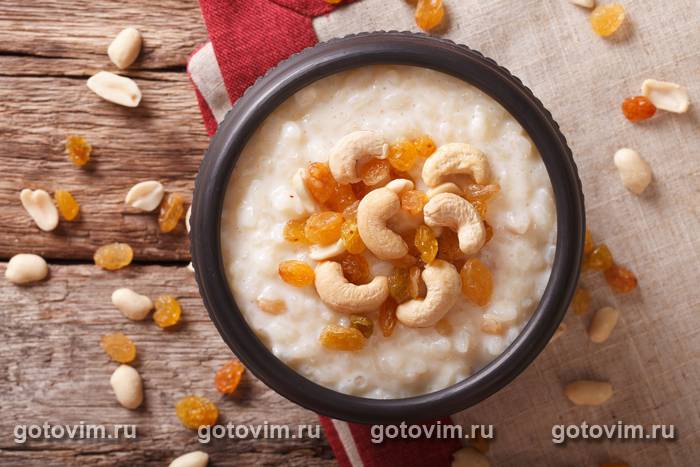 Кхир с изюмом и орехами Кхир с изюмом и орехами