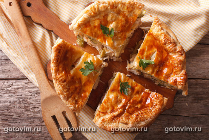 Пирог с курицей и картофелем Пирог с курицей и картофелем