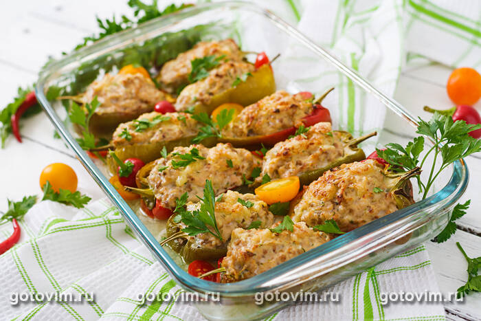 Фаршированный перец с курицей Фаршированный перец с курицей