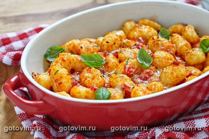 Картофельные ньокки с соусом из помидоров Картофельные ньокки с соусом из помидоров