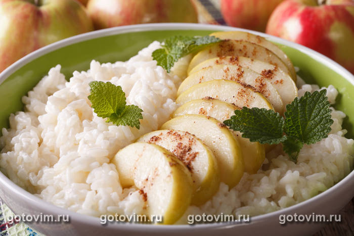 Рисовая каша, запеченная с яблоками Рисовая каша, запеченная с яблоками