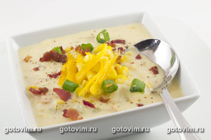 Кукурузный чаудер с сыром Кукурузный чаудер с сыром