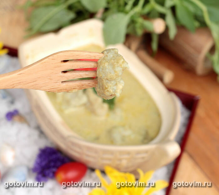 Зеленое карри с курицей Зеленое карри с курицей