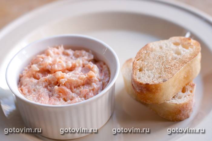 Паштет из копченой горбуши и творожного сыра Паштет из копченой горбуши и творожного сыра