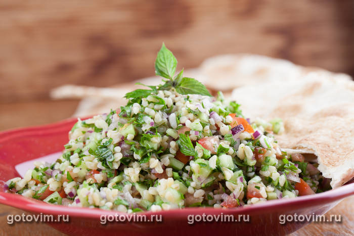 Табуле с зеленым луком Табуле с зеленым луком