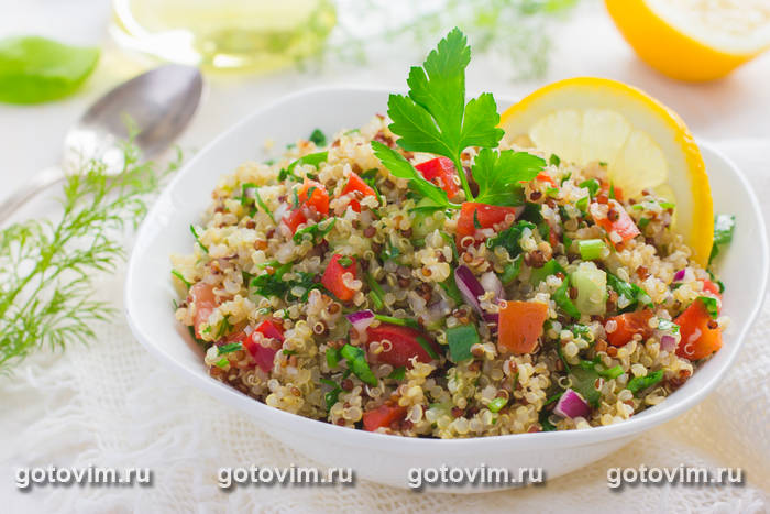Табуле из киноа с овощами Табуле из киноа с овощами