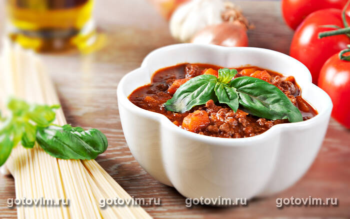 Соус Болоньезе (томатно-мясной соус) Соус Болоньезе (томатно-мясной соус)