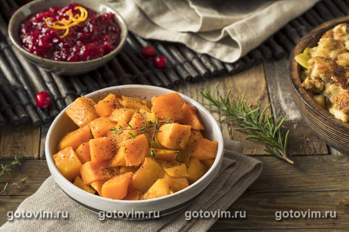 Тыква сквош, запеченная с розмарином Тыква сквош, запеченная с розмарином