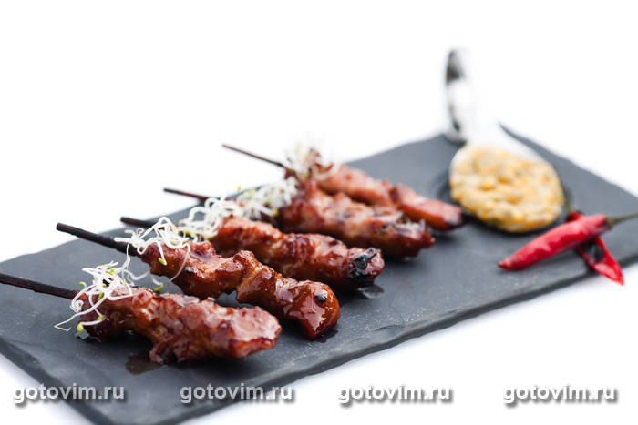 Якитори из курицы и печени Якитори из курицы и печени