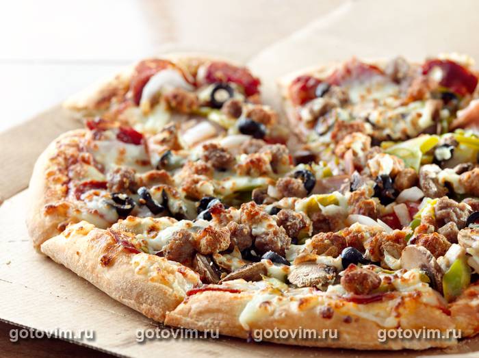 Пицца С Грибами Рецепт С Фото