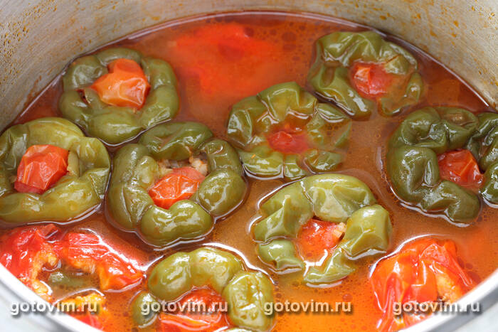Бибер долмасы (Biber dolmasi) - фаршированные рисом и мясным фаршем перцы Бибер долмасы (Biber dolmasi) - фаршированные рисом и мясным фаршем перцы