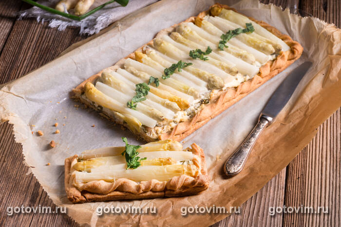 Пирог со спаржей и сыром Пирог со спаржей и сыром