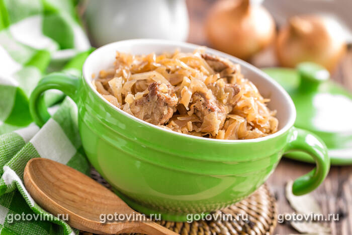 Капуста, тушенная с мясом по-немецки Капуста, тушенная с мясом по-немецки