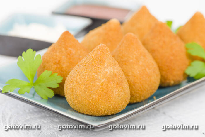 Бразильские куриные крокеты кохинха (Coxinhas de galinha) Бразильские куриные крокеты кохинха (Coxinhas de galinha)