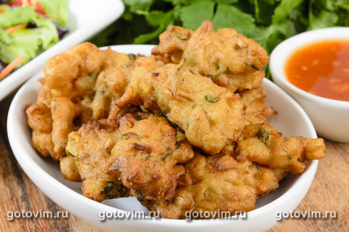 Овощные пакоры из нутовой муки Овощные пакоры из нутовой муки