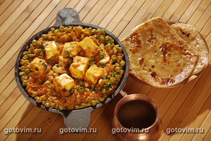 Маттар Панир - индийский сыр панир с зеленым горошком в пряном соусе (Mattar paneer) Маттар Панир - индийский сыр панир с зеленым горошком в пряном соусе (Mattar paneer)