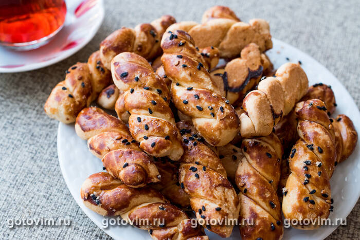 Соленое турецкое печенье курабье (Burgu Kurabiye - Twirl Kurabiye) Соленое турецкое печенье курабье (Burgu Kurabiye - Twirl Kurabiye)