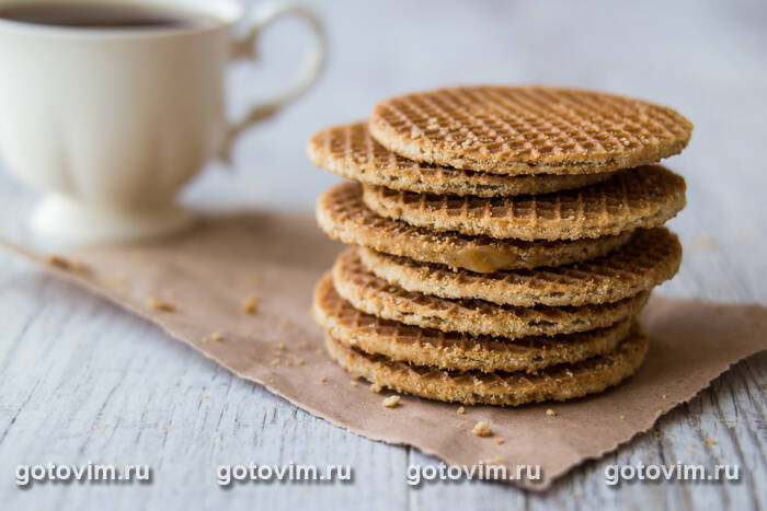 Стропвафли - голландские вафли с карамелью (Stroopwafel) Стропвафли - голландские вафли с карамелью (Stroopwafel)
