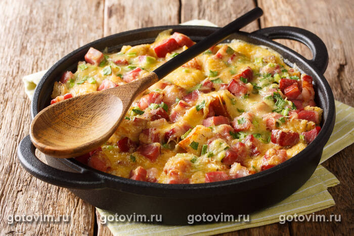  -       (Breakfast Strata with Sausage and Cheese)