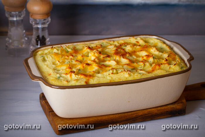 Картофельная запеканка с форелью или английский рыбный пирог Картофельная запеканка с форелью или английский рыбный пирог