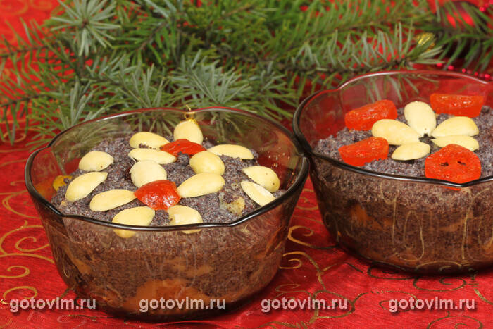 Десерт рождественские маковки Десерт рождественские маковки