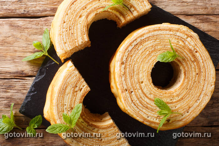 Немецкий рождественский пирог Баумкухен (Baumkuchen) Немецкий рождественский пирог Баумкухен (Baumkuchen)