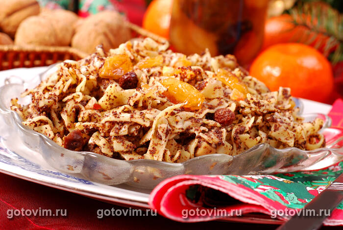 Рождественская лапша с медом и маком Рождественская лапша с медом и маком