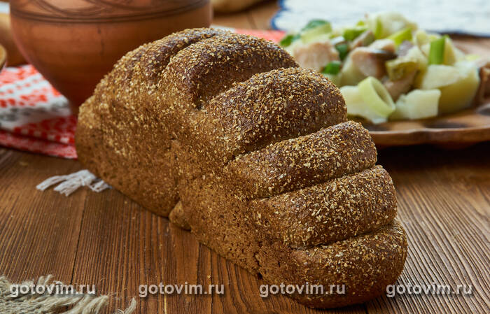 Черный хлеб с семенами (Rupjmaize ar sēklām) Черный хлеб с семенами (Rupjmaize ar sēklām)