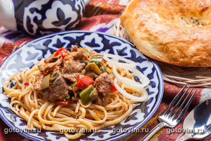 Нарын - мясо с лапшой по-казахски Нарын - мясо с лапшой по-казахски