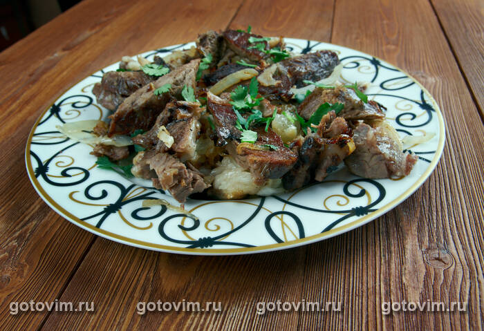 Куурдак - жареная баранина по-киргизски Куурдак - жареная баранина по-киргизски
