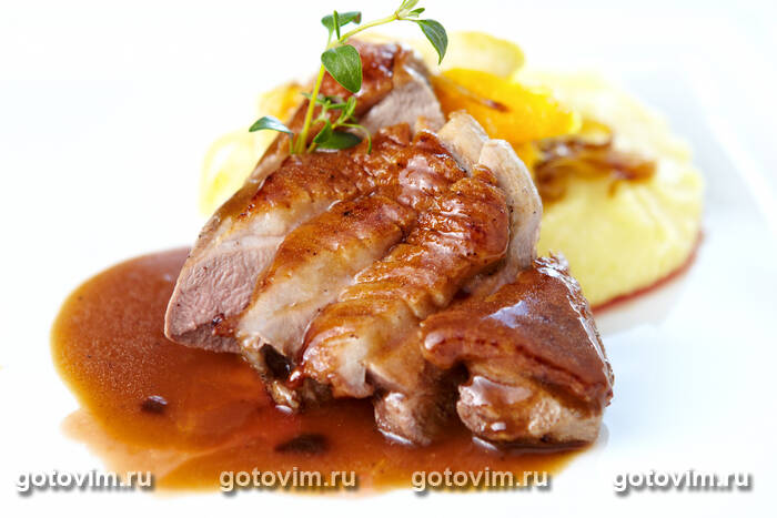 Утиная грудка Магре в медовом соусе (Magret de Canard) Утиная грудка Магре в медовом соусе (Magret de Canard)