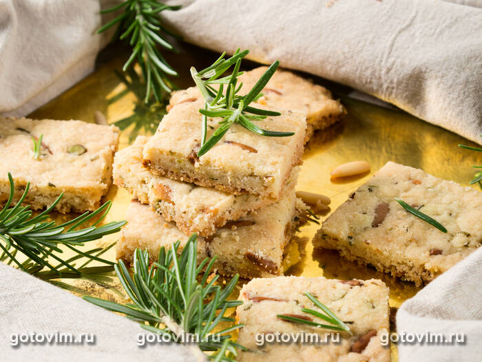 Бискотти с фисташками, лимоном и розмарином Бискотти с фисташками, лимоном и розмарином