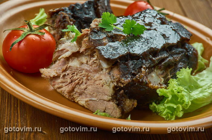 Запеченная свинина по-кубински в маринаде мохо (Lechon Asado con Mojo) Запеченная свинина по-кубински в маринаде мохо (Lechon Asado con Mojo)