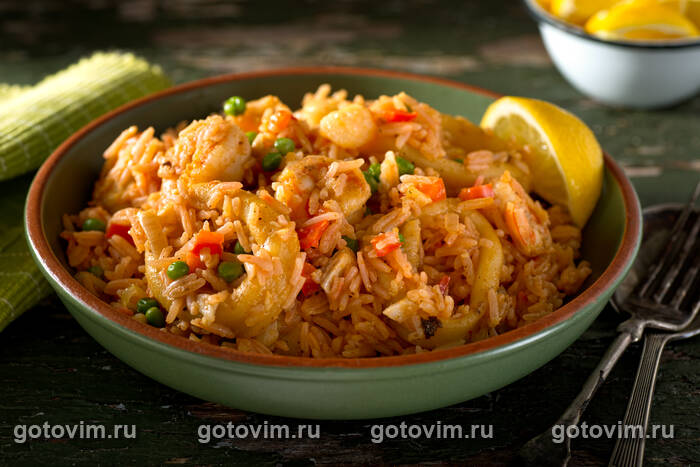 Арош де Маришку или рис с морепродуктами по-португальски (Arroz con Mariscos) Арош де Маришку или рис с морепродуктами по-португальски (Arroz con Mariscos)