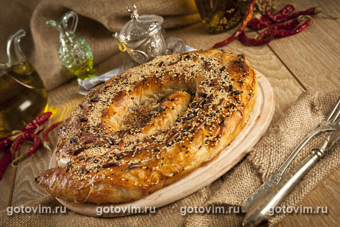 Турецкий бёрек с мясом (Kol böreği) Турецкий бёрек с мясом (Kol böreği)