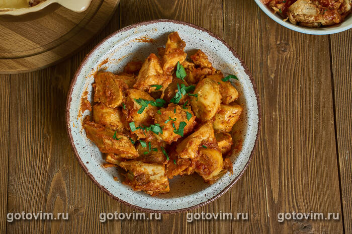 Кондрес - пряное тушеное мясо с бананами и овощами (Kondres - Spicy Stewed Plantains) Кондрес - пряное тушеное мясо с бананами и овощами (Kondres - Spicy Stewed Plantains)