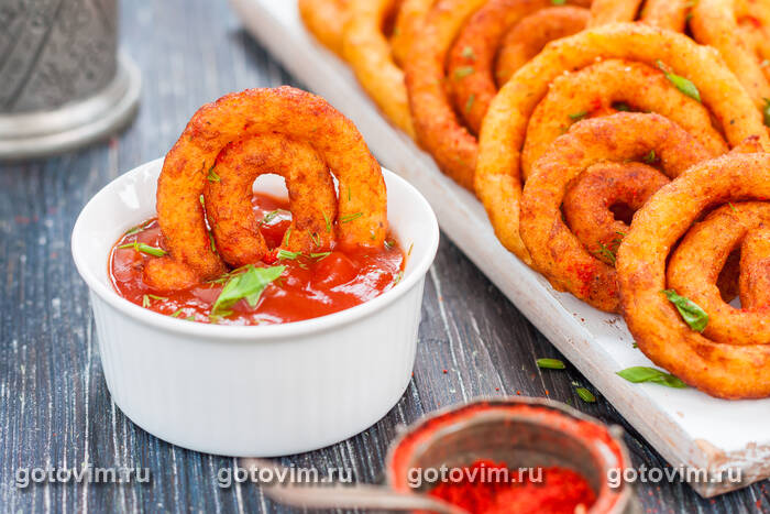 Картофельные спирали в масле Картофельные спирали в масле