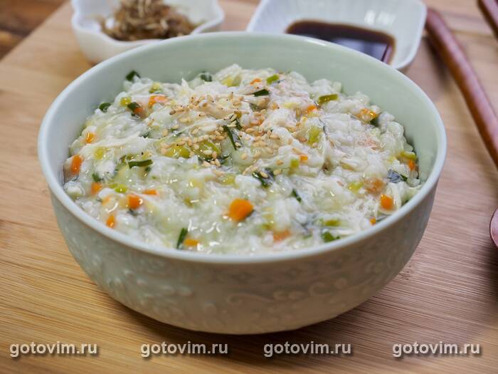 Дакджук - рисовая каша с курицей по-корейски (Dakjuk Korean Chicken Porridge) Дакджук - рисовая каша с курицей по-корейски (Dakjuk Korean Chicken Porridge)