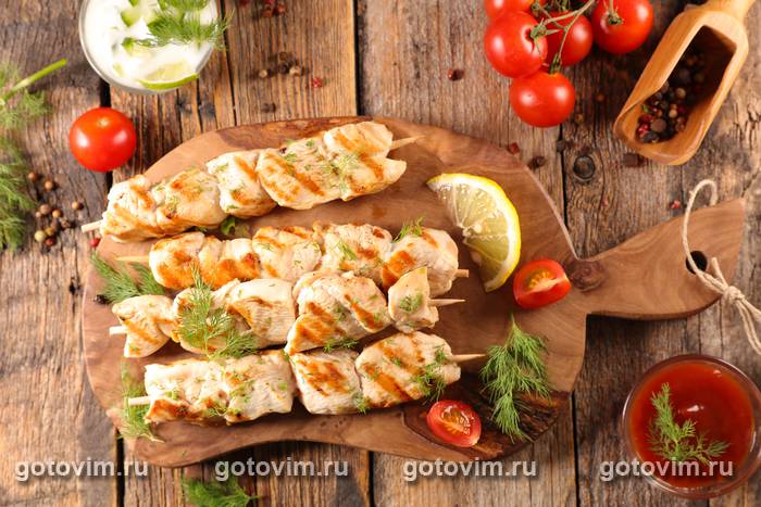 Шашлык из курицы в ореховом маринаде Шашлык из курицы в ореховом маринаде