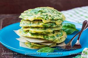    (ancakes of spinach) 