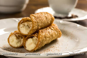 Канноли - мальтийские трубочки с рикоттой (Cannoli)