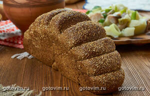 Черный хлеб с семенами (Rupjmaize ar sēklām)