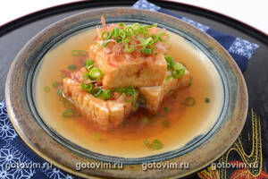 Агедаши - тофу, жаренный с карамельным соусом