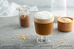 Овсяный кофе латте с пряностями