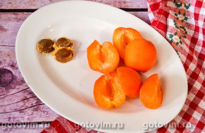 Компот из абрикосов с имбирем, бадьяном и корицей на зиму, Шаг 01
