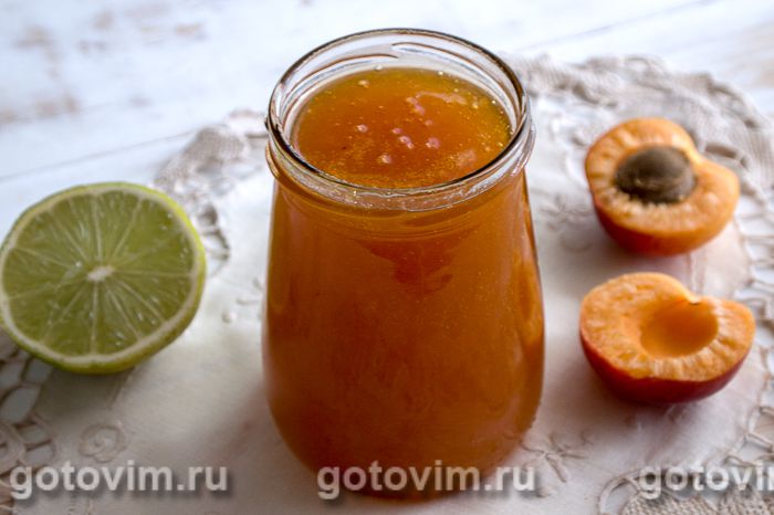 Абрикосово-персиковый джем на зиму. Фотография рецепта